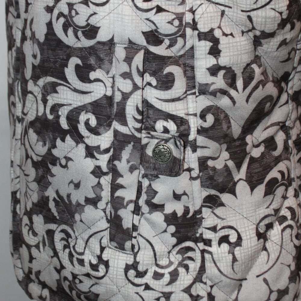 Croft & Barrow Quilted Floral Patterned Zip Up Vest - Picture 10 of 15